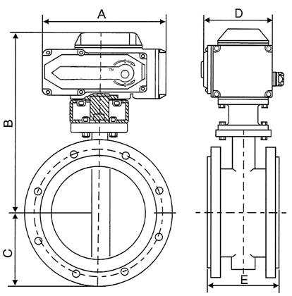 d941X-16c電動蝶閥的型號意義及結(jié)構(gòu)詳細圖解